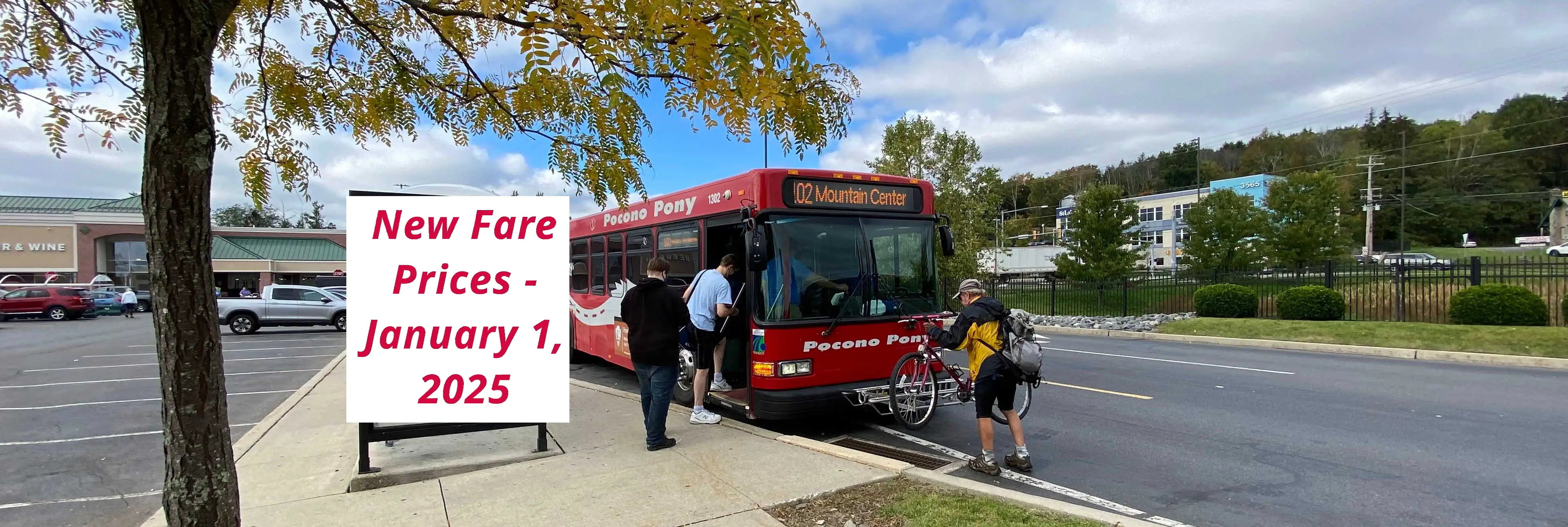 MCTA Blue Route Bus at Bartonsville Giant